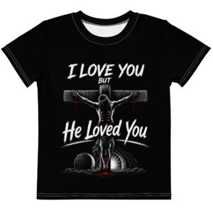 I Love You Black Kid’s Crew Neck T-shirt
