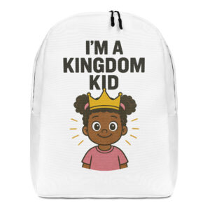 White I'm A Kingdom Kid Backpack