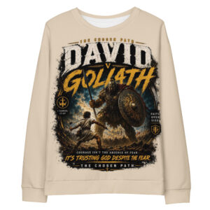 Tan David vs Goliath Unisex Sweatshirt