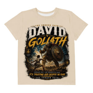 Tan David vs Goliath Youth T-shirt